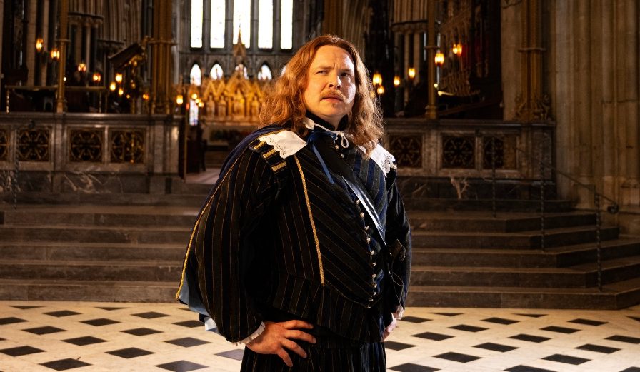 Oliver Cromwell, historical character at Worcester Cathedral