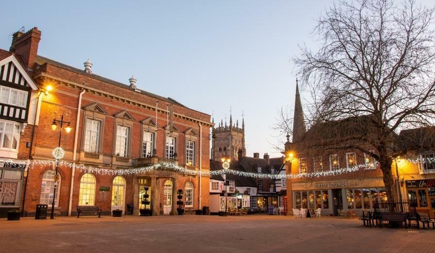 Photo of Market Square during the evening