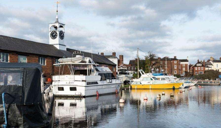 Photo of boats parked at Marina in Stourport