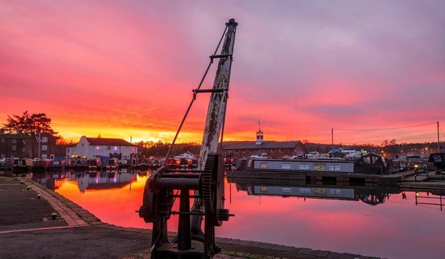 Photo of canal marina at Stourport