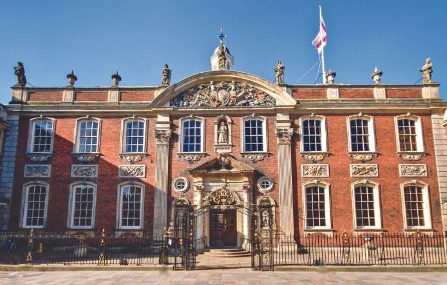 Photo of the exterior of the Guild Hall