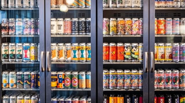 Beer fridge at Bayleys of Bromsgrove