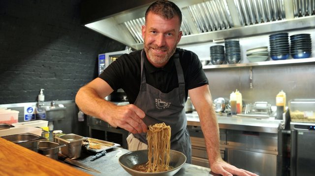 Peter Dovaston Chef Director of local restaurant Maneki Ramen
