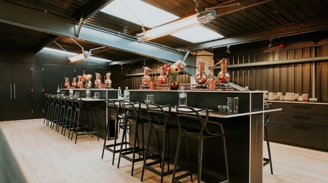 Photo of Piston Distillery Gin School tables