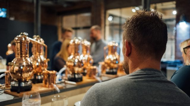 Photo of people taking part in Gin School