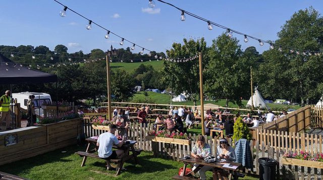 Hopleys beer garden and tipis p 1600