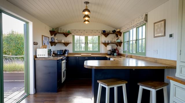 Well furlong shepherds hut 7 1 kitchen