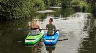 Paddleboarding on the River Avon Worcestershire