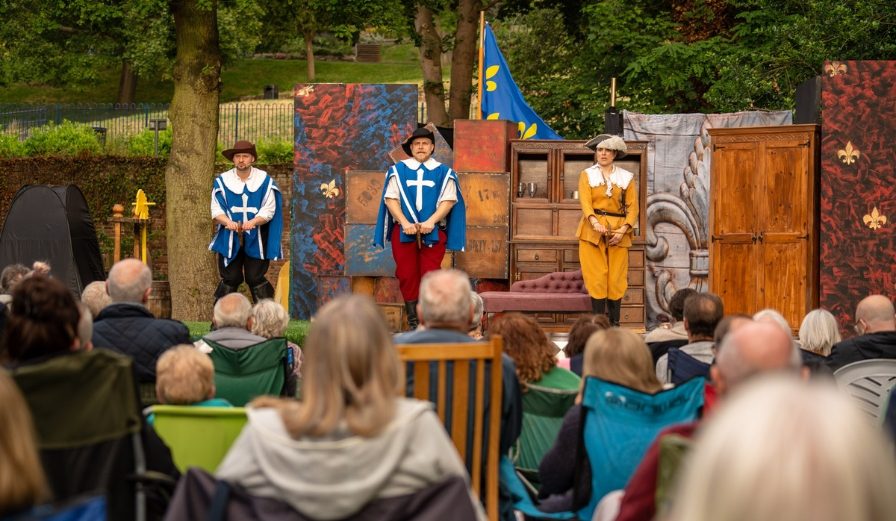 Outdoor theatre production at the Commandery in 2024