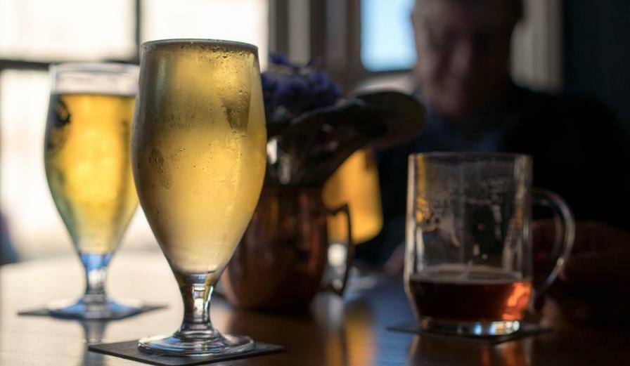 Photo of beer on table at a pub